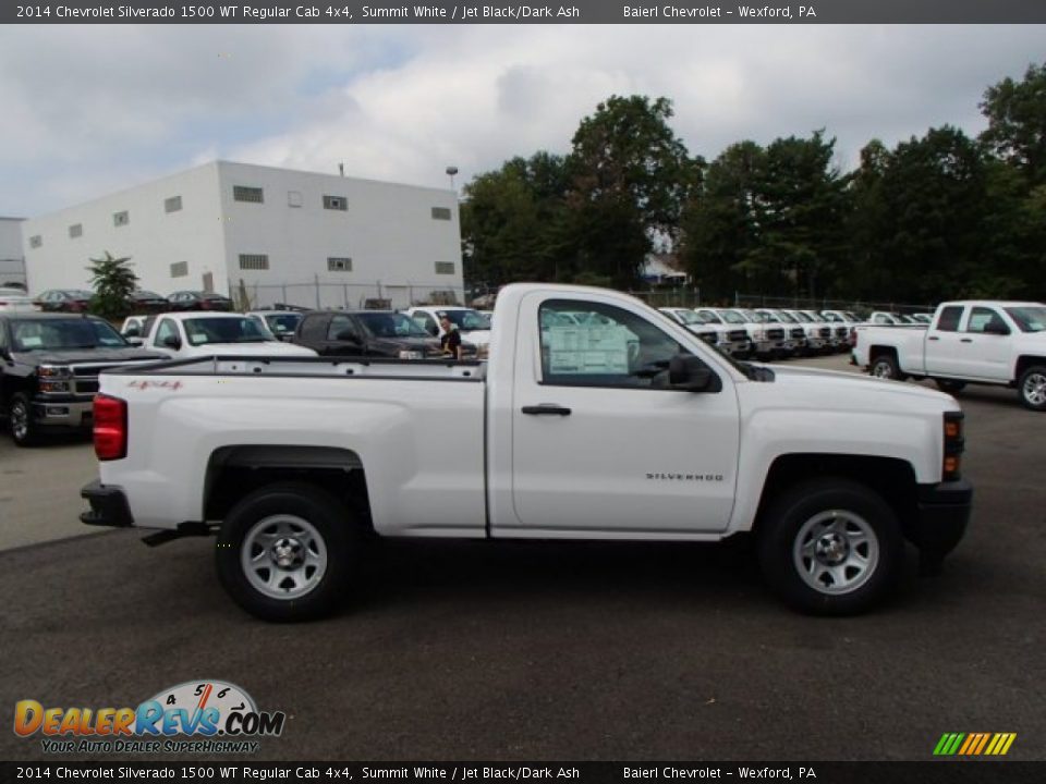 2014 Chevrolet Silverado 1500 WT Regular Cab 4x4 Summit White / Jet Black/Dark Ash Photo #5