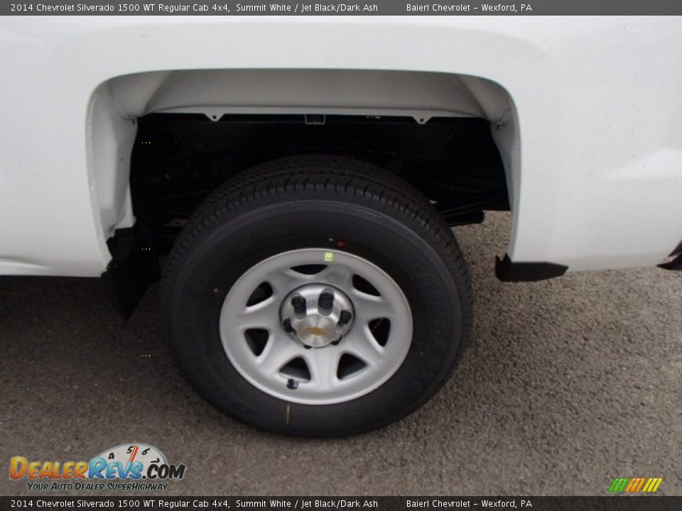 2014 Chevrolet Silverado 1500 WT Regular Cab 4x4 Summit White / Jet Black/Dark Ash Photo #9