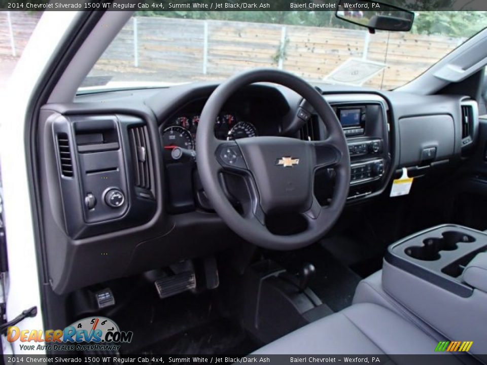 Jet Black/Dark Ash Interior - 2014 Chevrolet Silverado 1500 WT Regular Cab 4x4 Photo #12