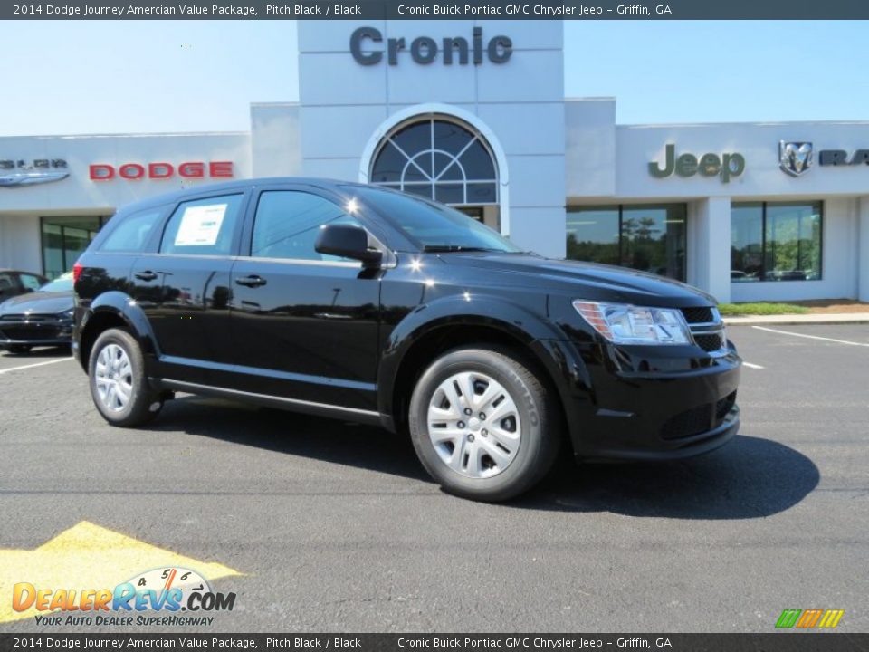 2014 Dodge Journey Amercian Value Package Pitch Black / Black Photo #1