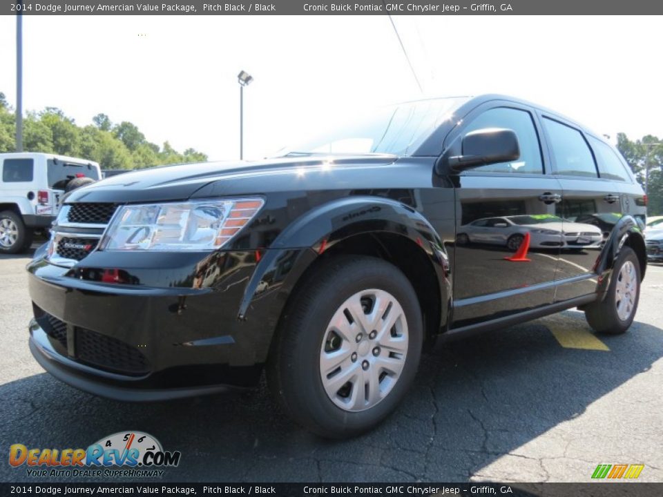 2014 Dodge Journey Amercian Value Package Pitch Black / Black Photo #3