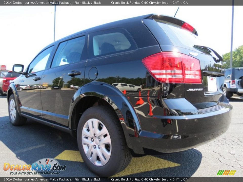 2014 Dodge Journey Amercian Value Package Pitch Black / Black Photo #5
