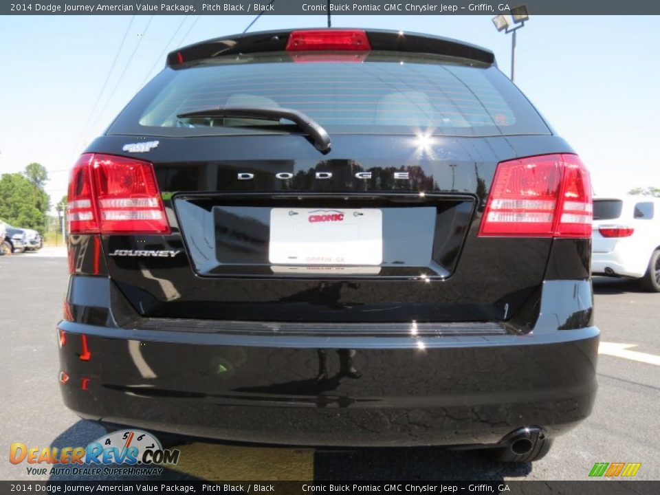 2014 Dodge Journey Amercian Value Package Pitch Black / Black Photo #6