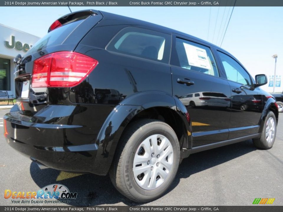 2014 Dodge Journey Amercian Value Package Pitch Black / Black Photo #7