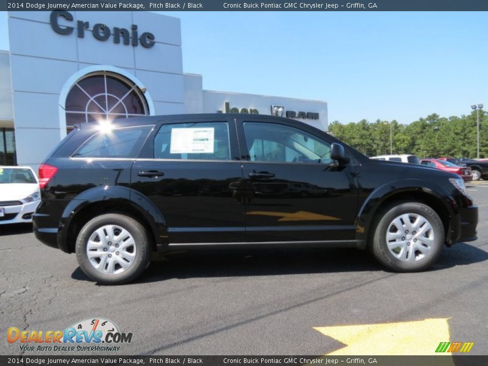 2014 Dodge Journey Amercian Value Package Pitch Black / Black Photo #8