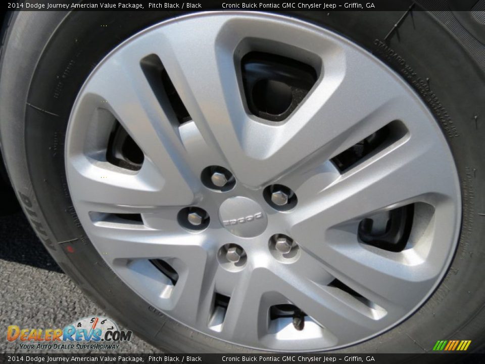 2014 Dodge Journey Amercian Value Package Pitch Black / Black Photo #9