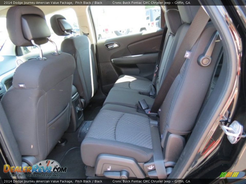 2014 Dodge Journey Amercian Value Package Pitch Black / Black Photo #12