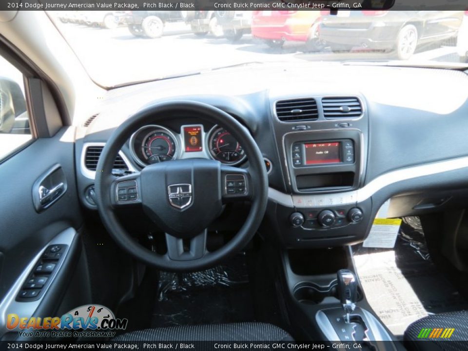 2014 Dodge Journey Amercian Value Package Pitch Black / Black Photo #13