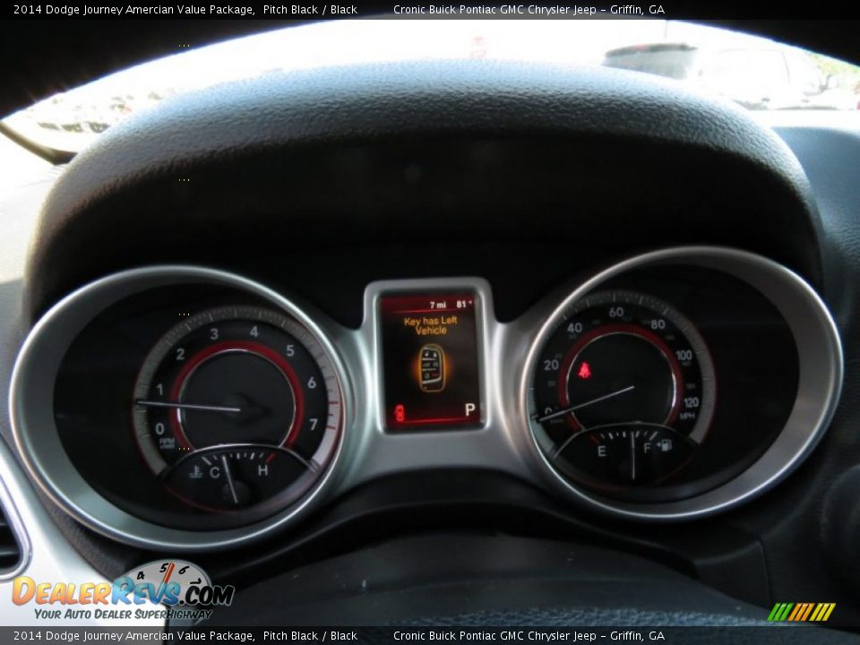 2014 Dodge Journey Amercian Value Package Pitch Black / Black Photo #15