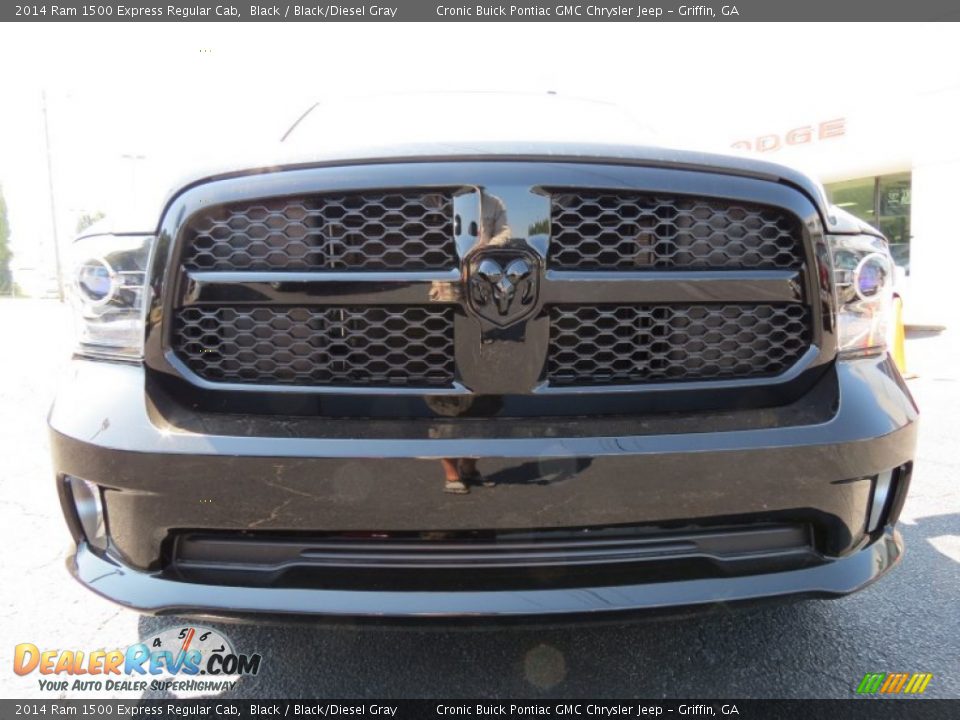 2014 Ram 1500 Express Regular Cab Black / Black/Diesel Gray Photo #2