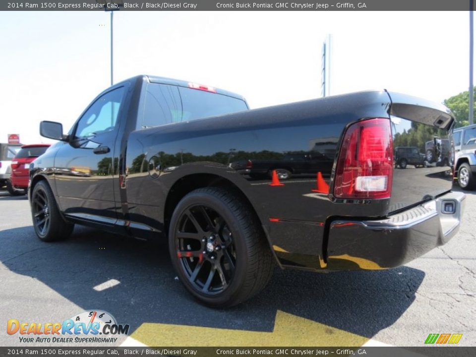 2014 Ram 1500 Express Regular Cab Black / Black/Diesel Gray Photo #5