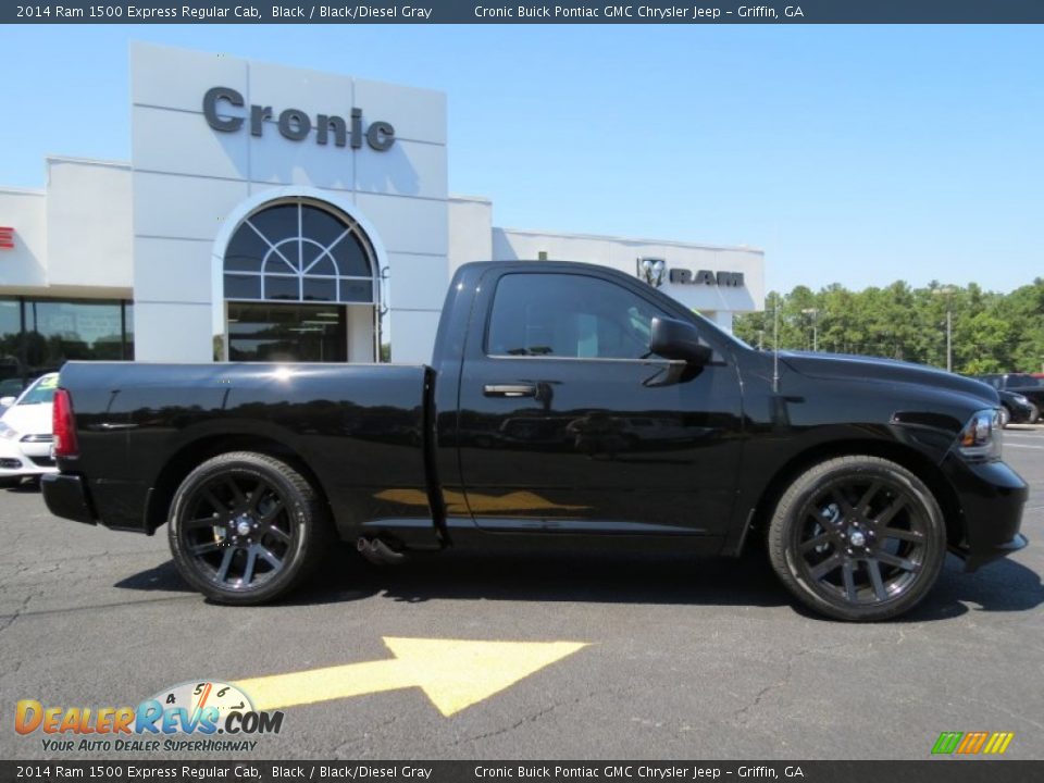 2014 Ram 1500 Express Regular Cab Black / Black/Diesel Gray Photo #9