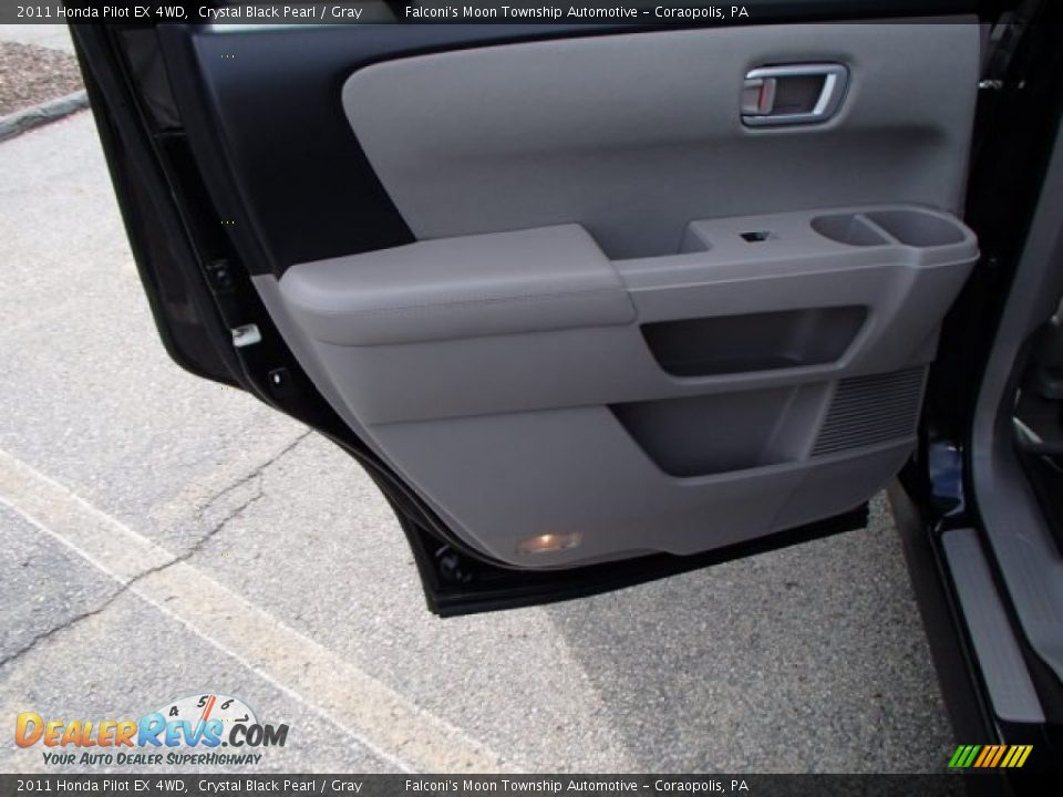 2011 Honda Pilot EX 4WD Crystal Black Pearl / Gray Photo #13