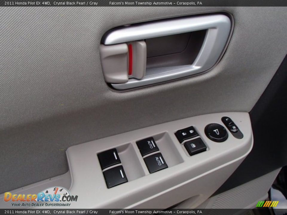 2011 Honda Pilot EX 4WD Crystal Black Pearl / Gray Photo #18