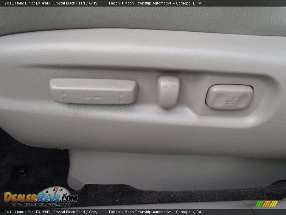 2011 Honda Pilot EX 4WD Crystal Black Pearl / Gray Photo #19