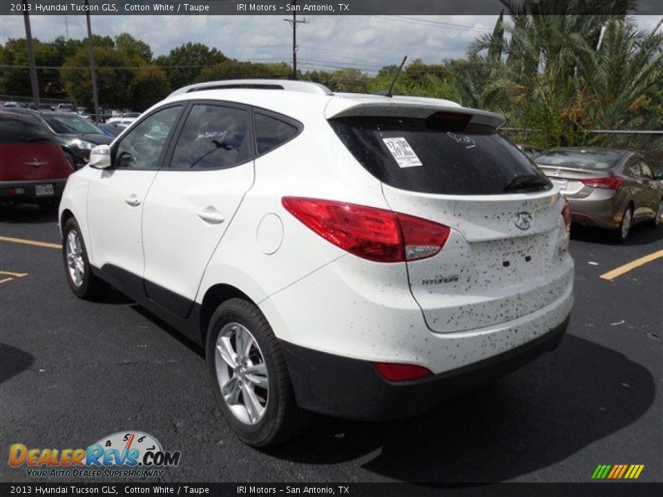 2013 Hyundai Tucson GLS Cotton White / Taupe Photo #7