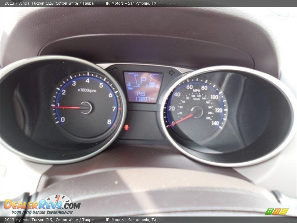 2013 Hyundai Tucson GLS Cotton White / Taupe Photo #19
