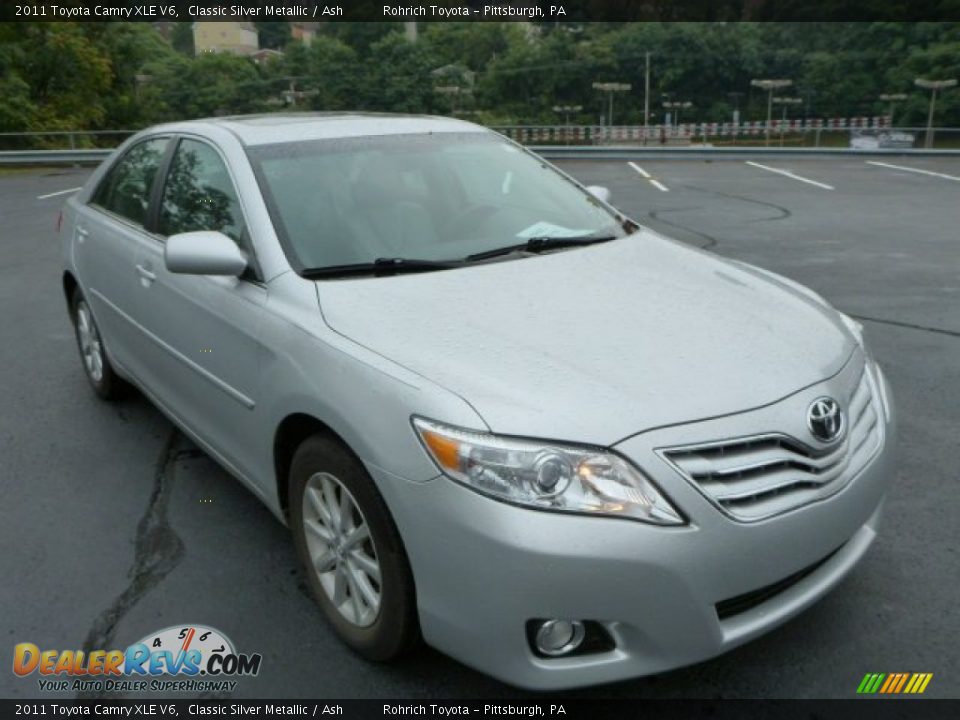 2011 Toyota Camry XLE V6 Classic Silver Metallic / Ash Photo #1