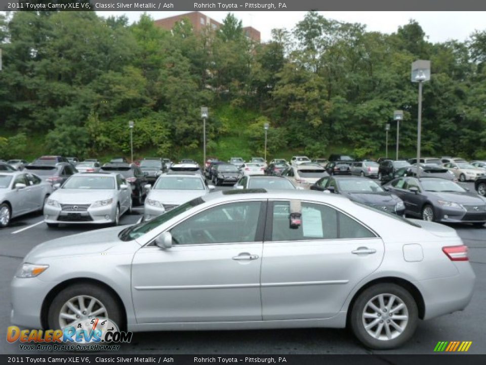 2011 Toyota Camry XLE V6 Classic Silver Metallic / Ash Photo #2
