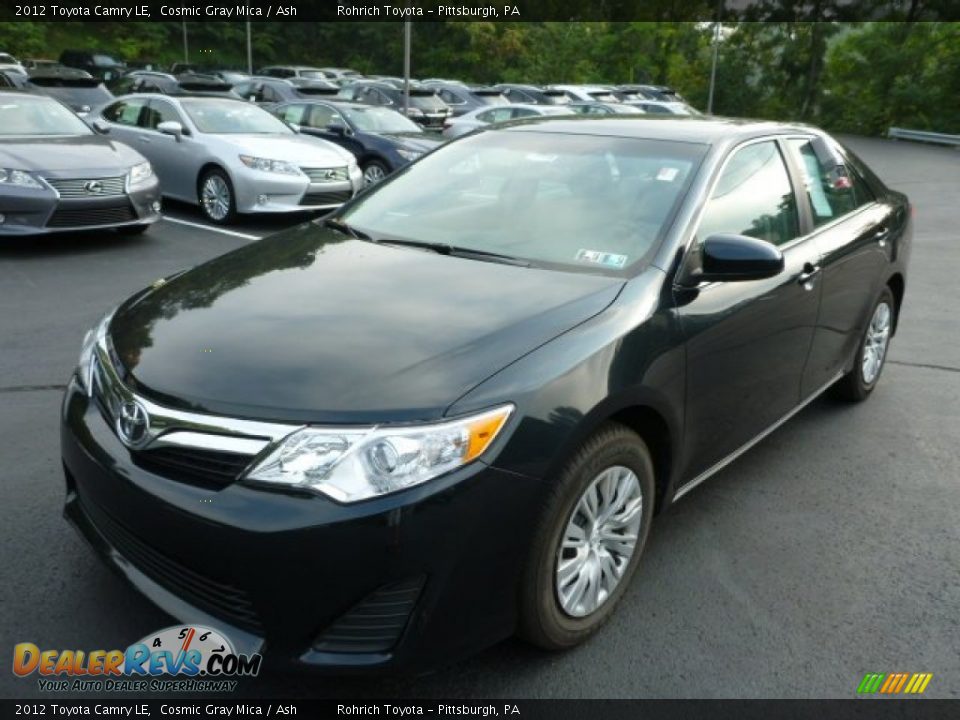 2012 Toyota Camry LE Cosmic Gray Mica / Ash Photo #3