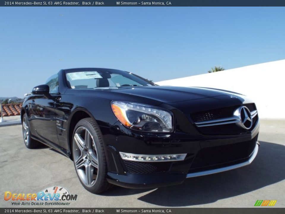 2014 Mercedes-Benz SL 63 AMG Roadster Black / Black Photo #21