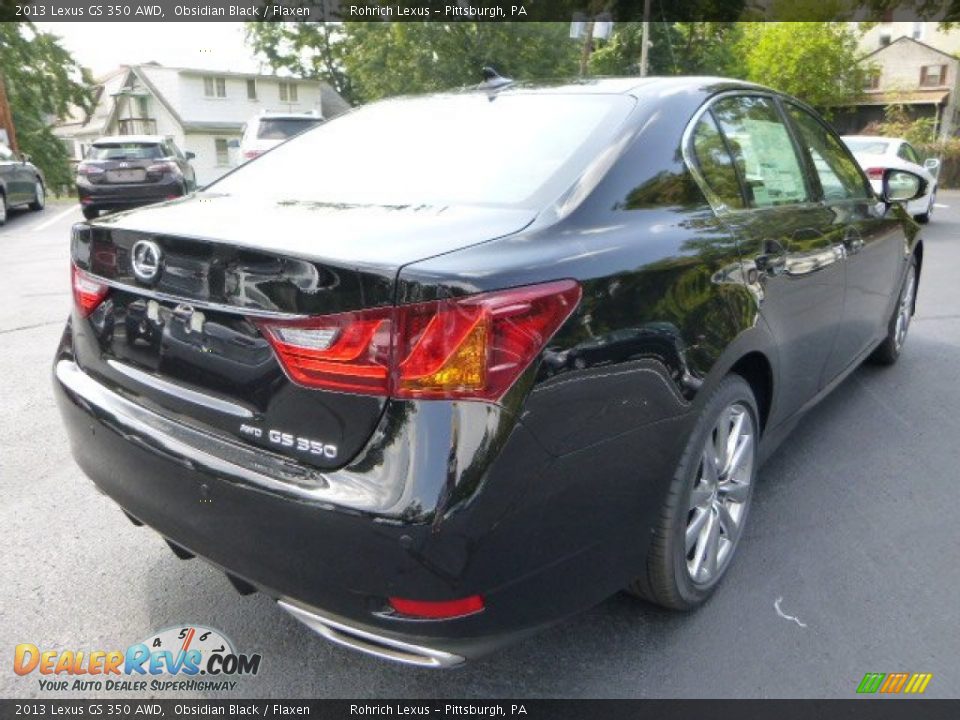 2013 Lexus GS 350 AWD Obsidian Black / Flaxen Photo #4