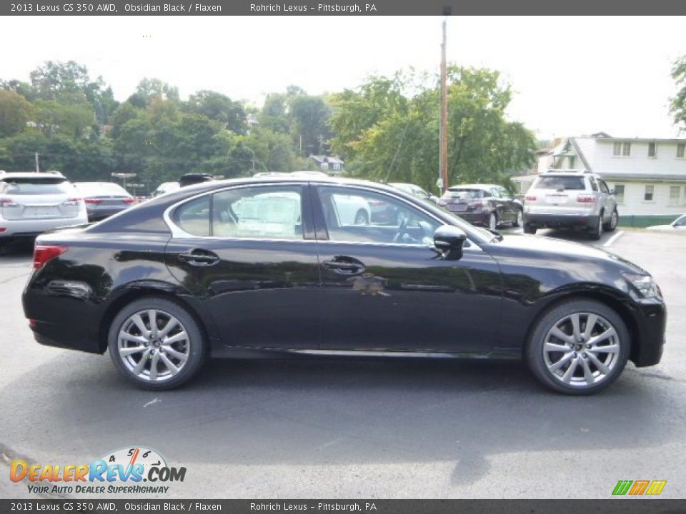 2013 Lexus GS 350 AWD Obsidian Black / Flaxen Photo #5