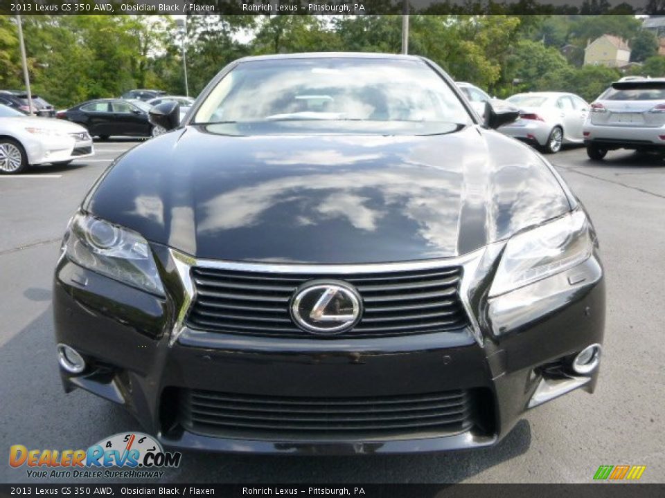 2013 Lexus GS 350 AWD Obsidian Black / Flaxen Photo #7