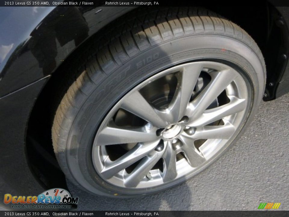 2013 Lexus GS 350 AWD Obsidian Black / Flaxen Photo #8
