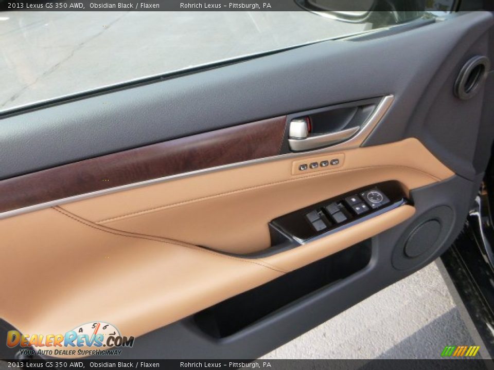 2013 Lexus GS 350 AWD Obsidian Black / Flaxen Photo #13