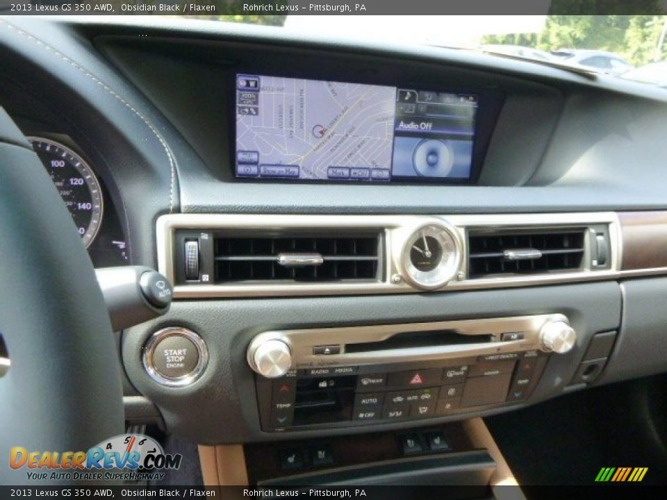 2013 Lexus GS 350 AWD Obsidian Black / Flaxen Photo #17