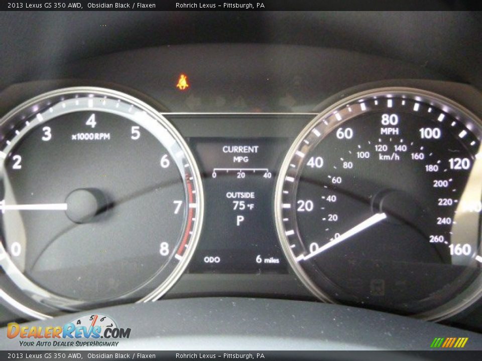 2013 Lexus GS 350 AWD Obsidian Black / Flaxen Photo #19
