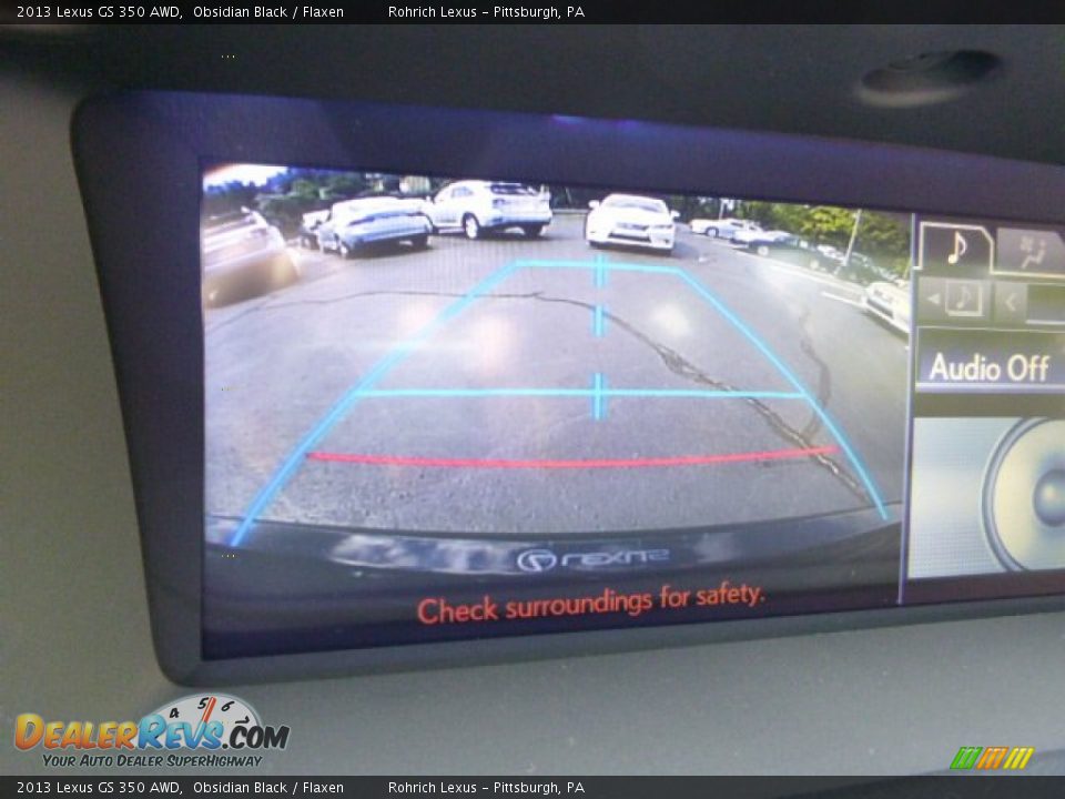 2013 Lexus GS 350 AWD Obsidian Black / Flaxen Photo #20