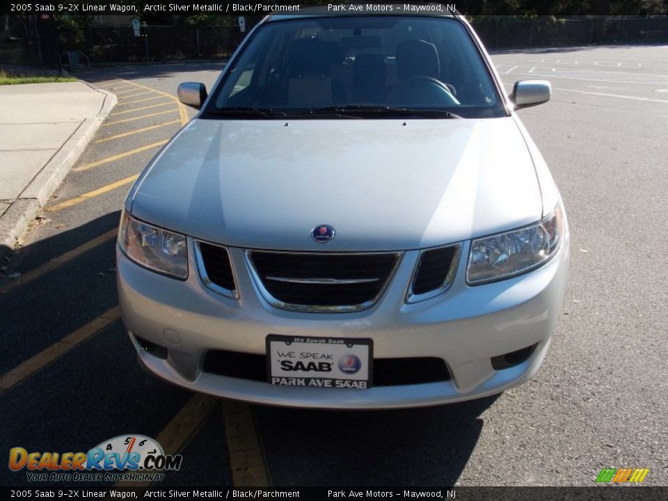 2005 Saab 9-2X Linear Wagon Arctic Silver Metallic / Black/Parchment Photo #3