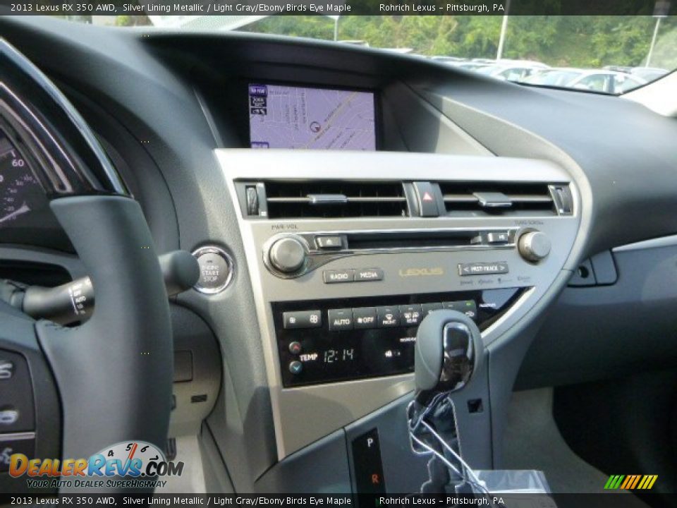 2013 Lexus RX 350 AWD Silver Lining Metallic / Light Gray/Ebony Birds Eye Maple Photo #17