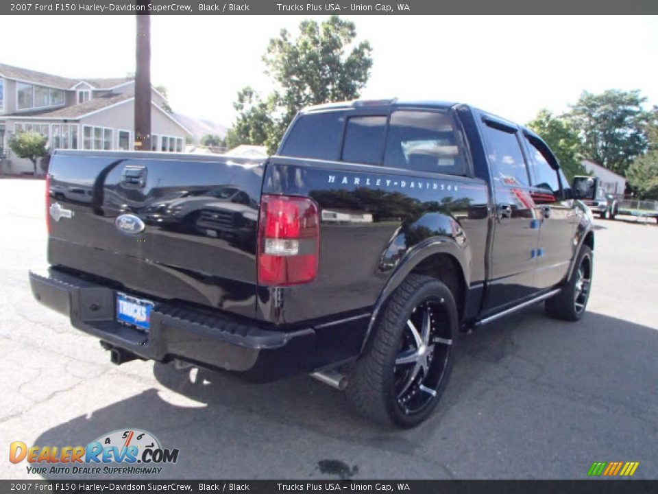 2007 Ford F150 Harley-Davidson SuperCrew Black / Black Photo #2