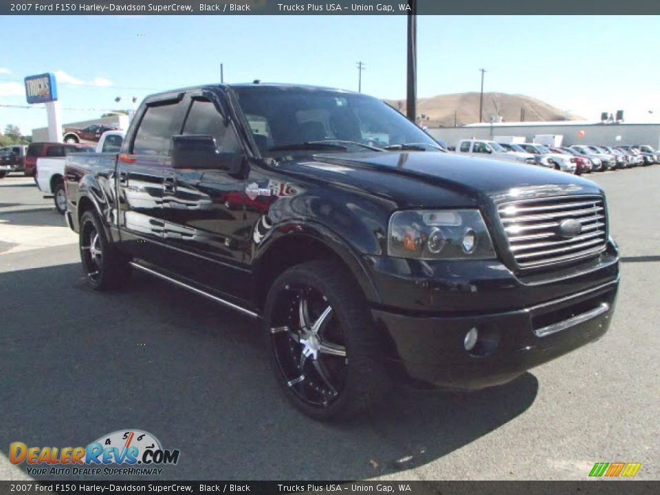 2007 Ford F150 Harley-Davidson SuperCrew Black / Black Photo #3