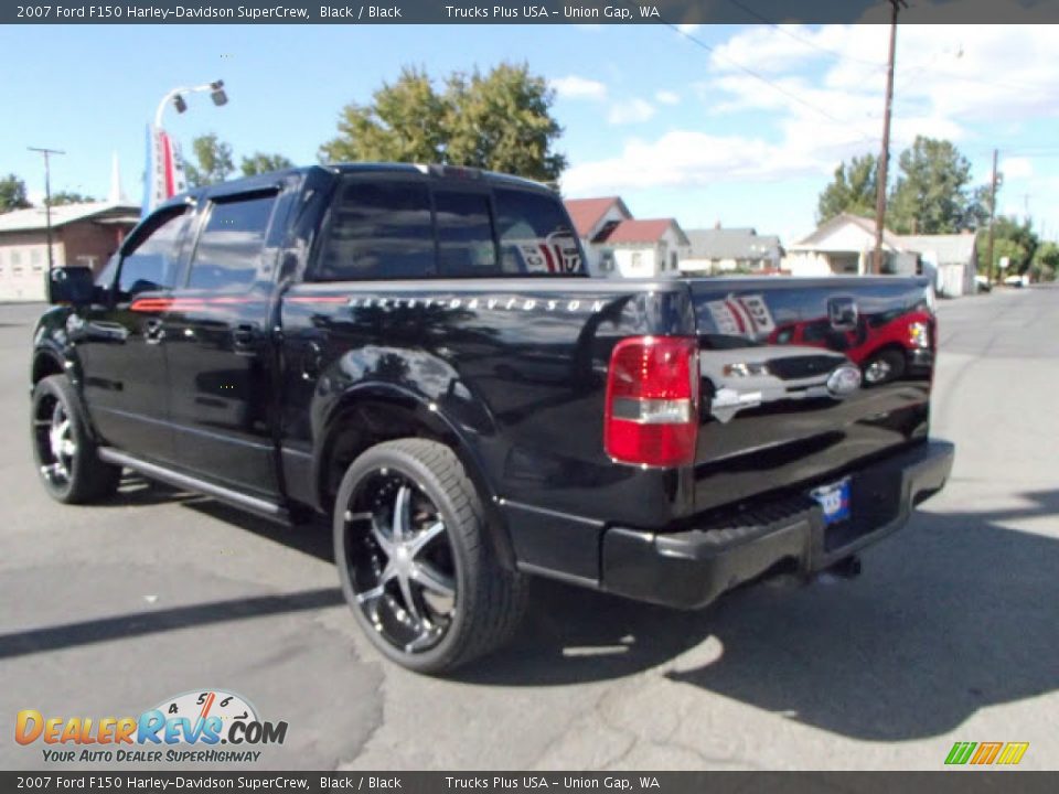 2007 Ford F150 Harley-Davidson SuperCrew Black / Black Photo #4