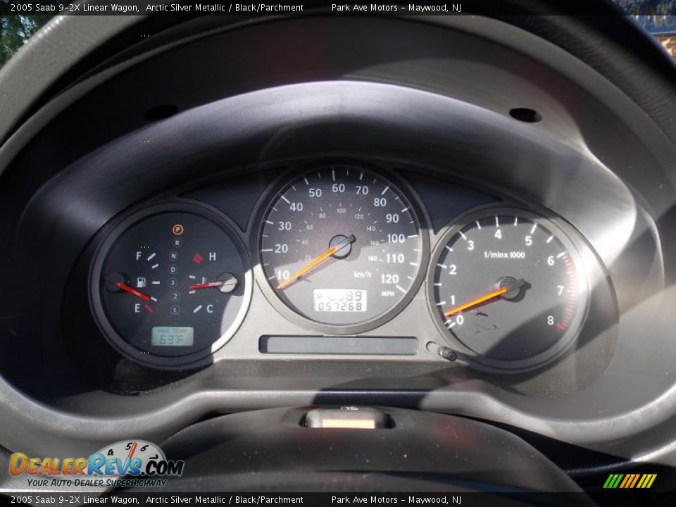 2005 Saab 9-2X Linear Wagon Arctic Silver Metallic / Black/Parchment Photo #15