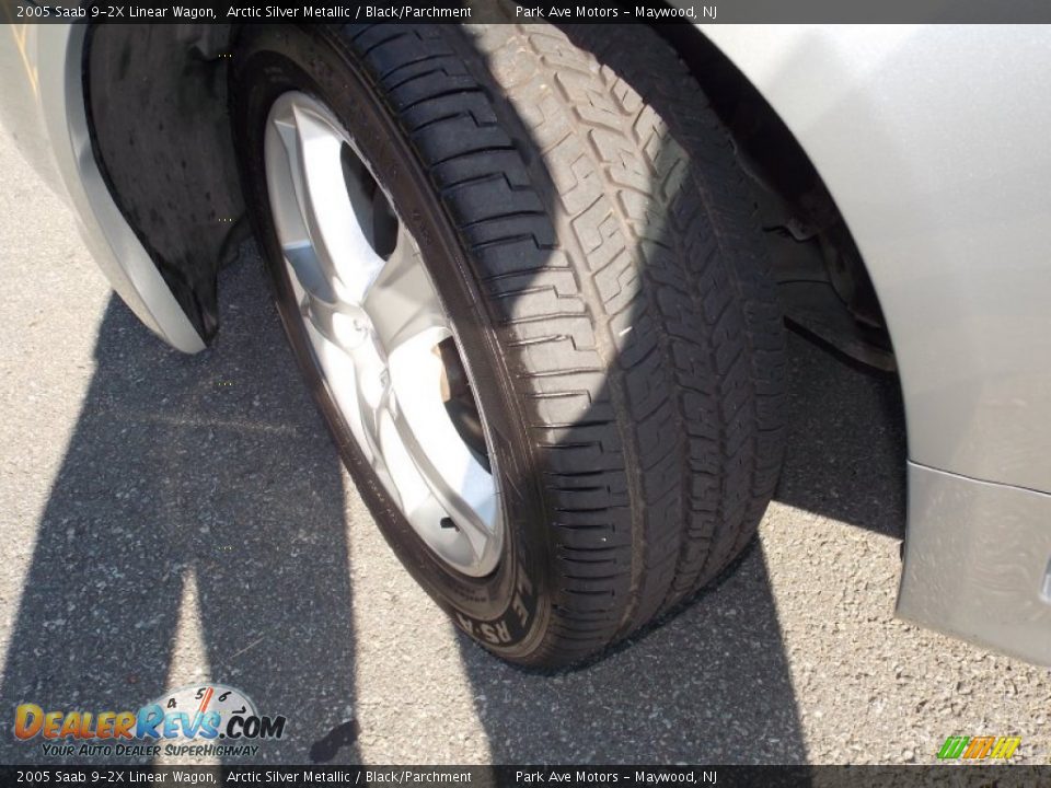 2005 Saab 9-2X Linear Wagon Arctic Silver Metallic / Black/Parchment Photo #21