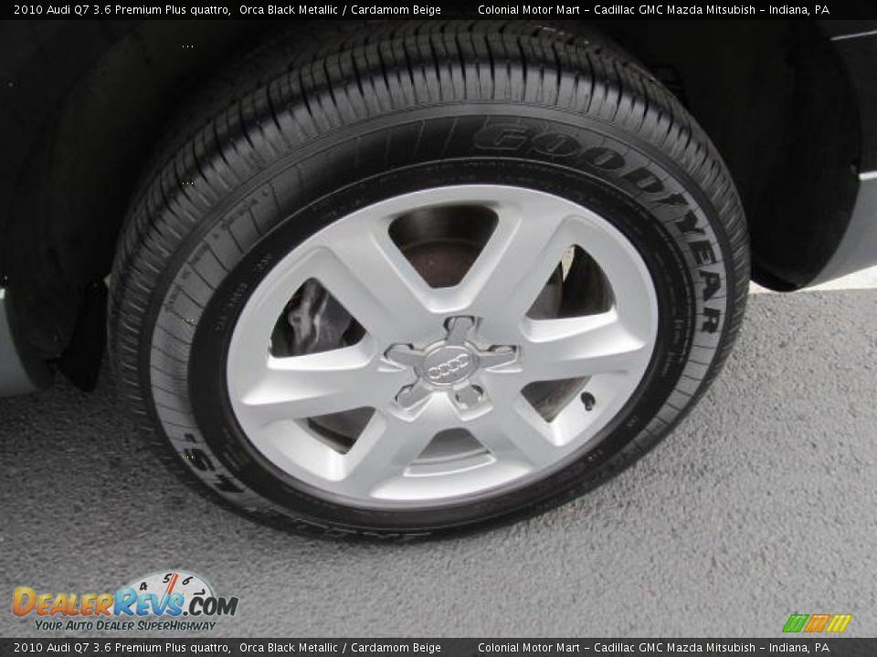 2010 Audi Q7 3.6 Premium Plus quattro Orca Black Metallic / Cardamom Beige Photo #3