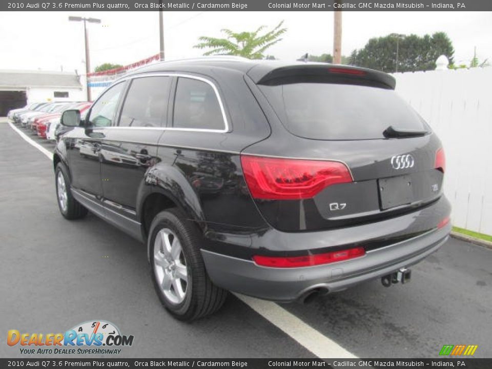 2010 Audi Q7 3.6 Premium Plus quattro Orca Black Metallic / Cardamom Beige Photo #4