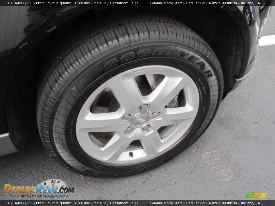 2010 Audi Q7 3.6 Premium Plus quattro Orca Black Metallic / Cardamom Beige Photo #7