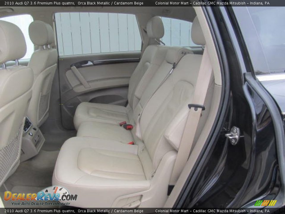 2010 Audi Q7 3.6 Premium Plus quattro Orca Black Metallic / Cardamom Beige Photo #13