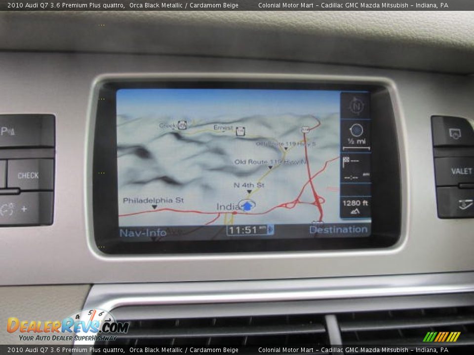 2010 Audi Q7 3.6 Premium Plus quattro Orca Black Metallic / Cardamom Beige Photo #16