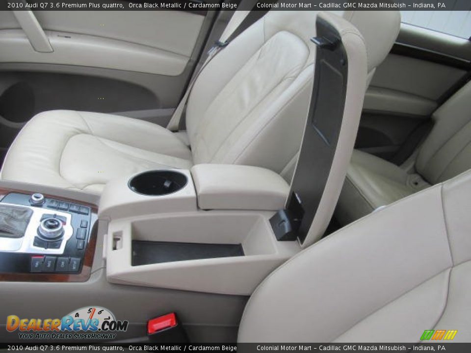 2010 Audi Q7 3.6 Premium Plus quattro Orca Black Metallic / Cardamom Beige Photo #18