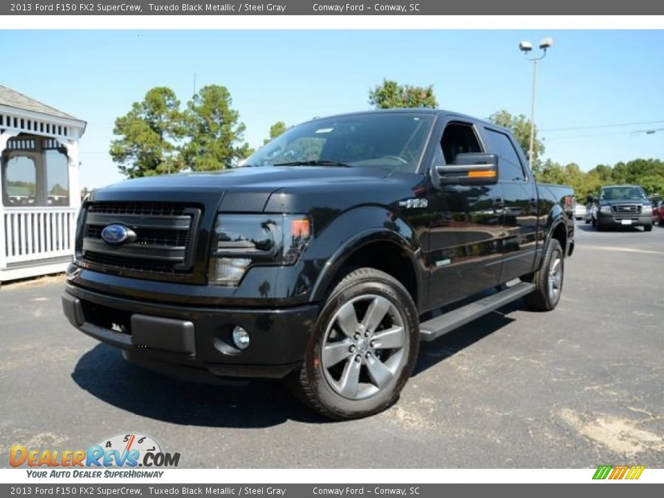 2013 Ford F150 FX2 SuperCrew Tuxedo Black Metallic / Steel Gray Photo #1