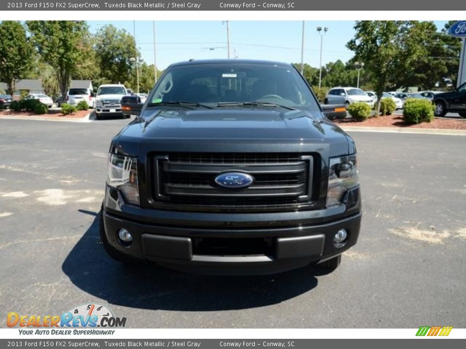 2013 Ford F150 FX2 SuperCrew Tuxedo Black Metallic / Steel Gray Photo #2