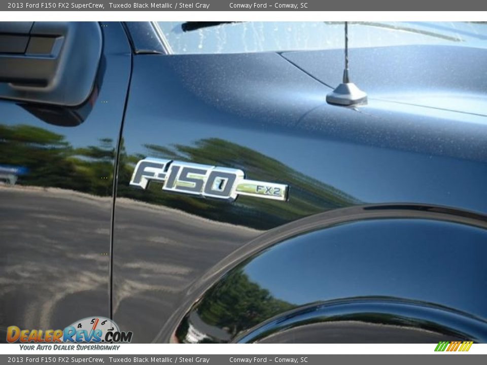 2013 Ford F150 FX2 SuperCrew Tuxedo Black Metallic / Steel Gray Photo #4