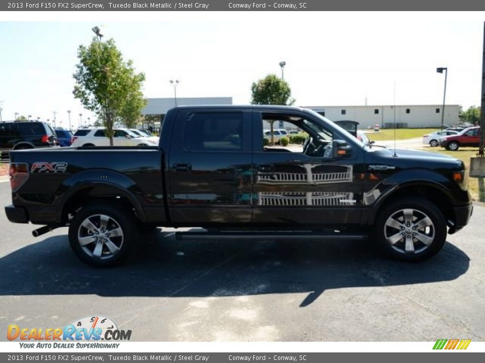 2013 Ford F150 FX2 SuperCrew Tuxedo Black Metallic / Steel Gray Photo #5